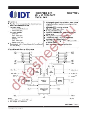 IDT70V26L35G datasheet  